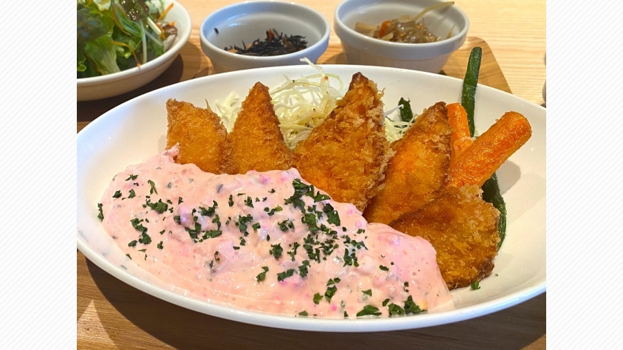 中身もピンク 淡いピンクの さくらタルタル が人気です 天神サイト