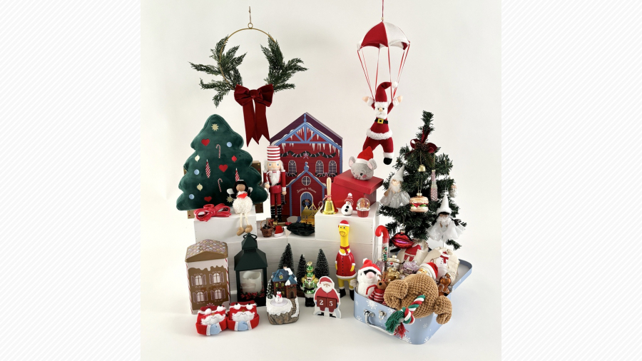 フライングタイガー　ガラス製オーナメントセット クリスマス　12個セット フライングタイガーで見つけよう！装飾からパーティーグッズまで